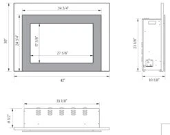 Sierra Flame By Amantii INS-FM Electric Fireplace Insert With Logs 5 Sierra Flame By Amantii INS-FM Electric Fireplace Insert With Logs -Heating Equipment Store ins fm 34 specs