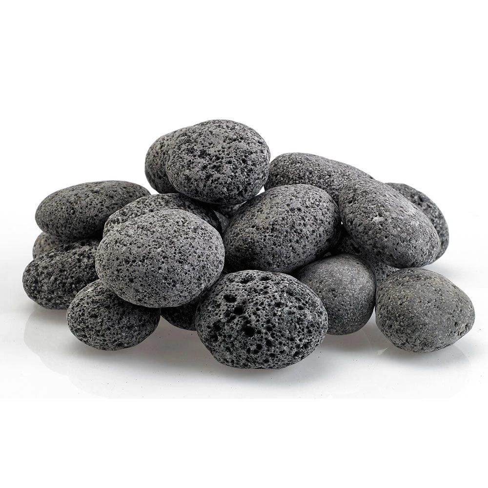 American Fire Glass Gray Lava Stone, 20 Pounds, Medium 1-2 Inch 2 American Fire Glass Gray Lava Stone, 20 Pounds, Medium 1-2 Inch - Image 2