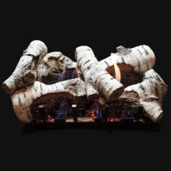 Empire White Mountain Hearth LSxxCB-Kit Burncrete Birch Complete Fireplace Log Set