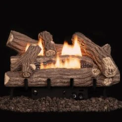 Superior LVDCHHD Vent-Free High-Density Fiber Crescent Hill Gas Log Set