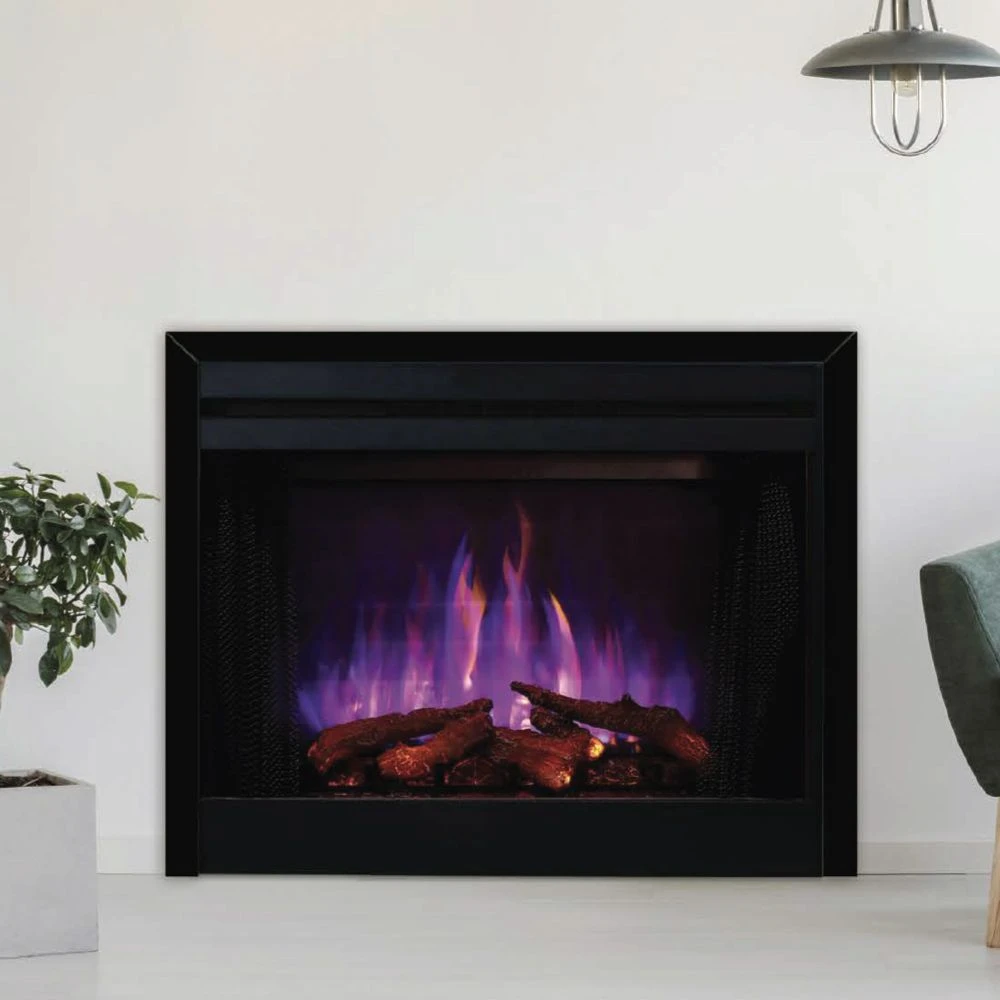 Superior MPE-3x-N Built-In Electric Fireplace With Charred Split Oak Logs And Glowing Ember Bed 2 Superior MPE-3x-N Built-In Electric Fireplace With Charred Split Oak Logs And Glowing Ember Bed - Image 2