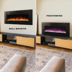 Napoleon NEFL50HF-BT Harsten 50-Inch Wall Mount Or Standalone Electric Fireplace With Bluetooth Speakers 11 Napoleon NEFL50HF-BT Harsten 50-Inch Wall Mount Or Standalone Electric Fireplace With Bluetooth Speakers -Heating Equipment Store nefl50hf bt c 10 21