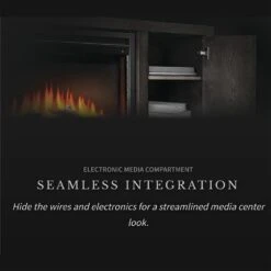 Napoleon NEFP30-3020RK Franklin Electric Fireplace TV Stand With 30-Inch Cineview Firebox -Heating Equipment Store nefp30 3020rk feat d 02 22