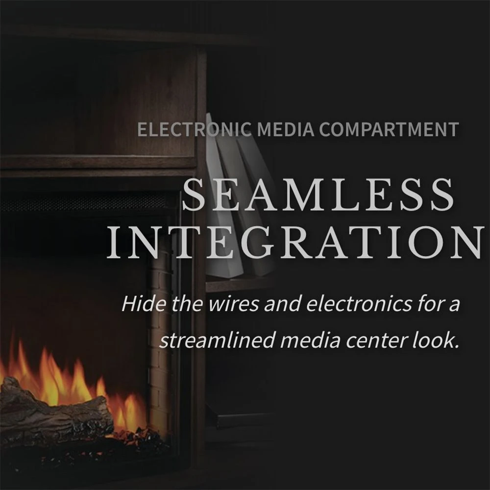 Napoleon NEFP30-3620RLB Hayworth Electric Fireplace TV Stand With 30-Inch Cineview Firebox 3 Napoleon NEFP30-3620RLB Hayworth Electric Fireplace TV Stand With 30-Inch Cineview Firebox - Image 3