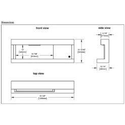 Napoleon NEFP32-5320BW Stylus Steinfeld Wall Mount Electric Fireplace With Remote And Wood Surround 25 Napoleon NEFP32-5320BW Stylus Steinfeld Wall Mount Electric Fireplace With Remote And Wood Surround -Heating Equipment Store nefp32 5320bw spec a 02 22