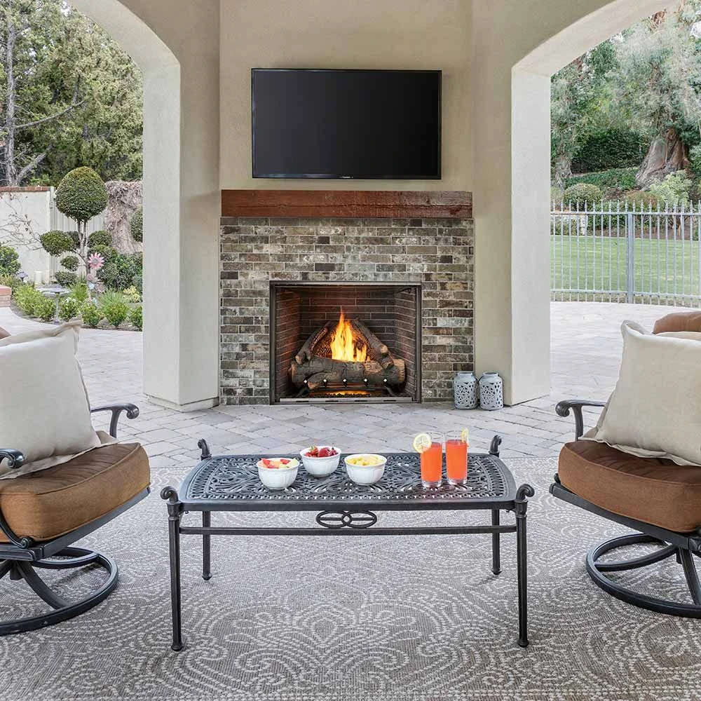 Outdoor Lifestyles Courtyard 36-Inch Outdoor Gas Fireplace 2 Outdoor Lifestyles Courtyard 36-Inch Outdoor Gas Fireplace - Image 2