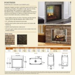 Outdoor Lifestyles Fortress 36-Inch Indoor/Outdoor See-Through Gas Fireplace With IntelliFire Ignition 8 Outdoor Lifestyles Fortress 36-Inch Indoor/Outdoor See-Through Gas Fireplace With IntelliFire Ignition -Heating Equipment Store odfortg 36 config d 04 23