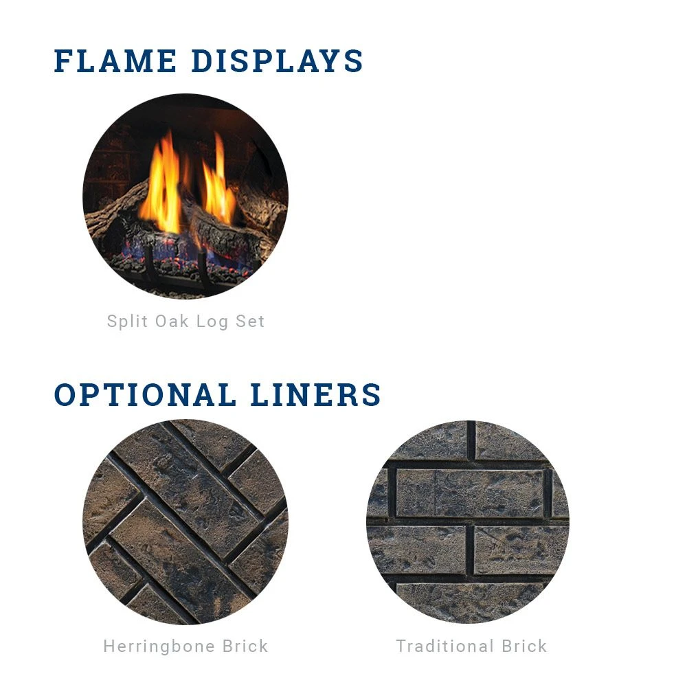 Kingsman OFP42E 42-Inch Intermittent Pilot Ignition Outdoor Gas Fireplace With Log Set 3 Kingsman OFP42E 42-Inch Intermittent Pilot Ignition Outdoor Gas Fireplace With Log Set - Image 3