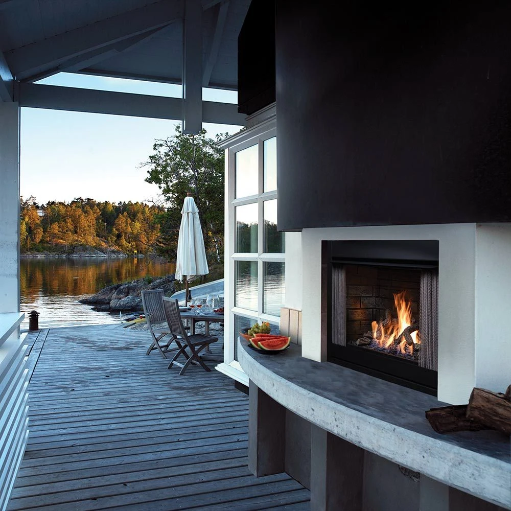 Kingsman OFP42E 42-Inch Intermittent Pilot Ignition Outdoor Gas Fireplace With Log Set 1 Kingsman OFP42E 42-Inch Intermittent Pilot Ignition Outdoor Gas Fireplace With Log Set