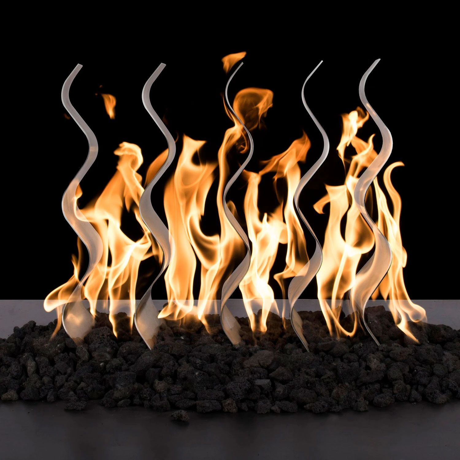 The Outdoor Plus OPT-WBSxx Stainless Steel Fireplace Waves 2 The Outdoor Plus OPT-WBSxx Stainless Steel Fireplace Waves - Image 2