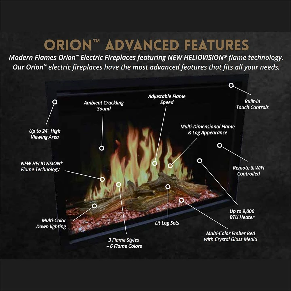 Modern Flames Orion Traditional 26-Inch Electric Fireplace Insert 4 Modern Flames Orion Traditional 26-Inch Electric Fireplace Insert - Image 4