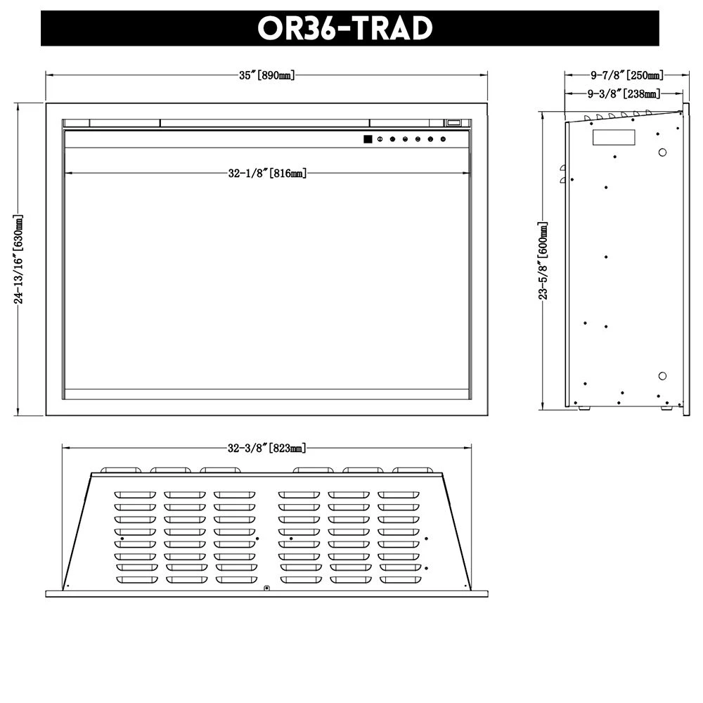 Modern Flames Orion Traditional 36-Inch Electric Fireplace Insert 5 Modern Flames Orion Traditional 36-Inch Electric Fireplace Insert - Image 5