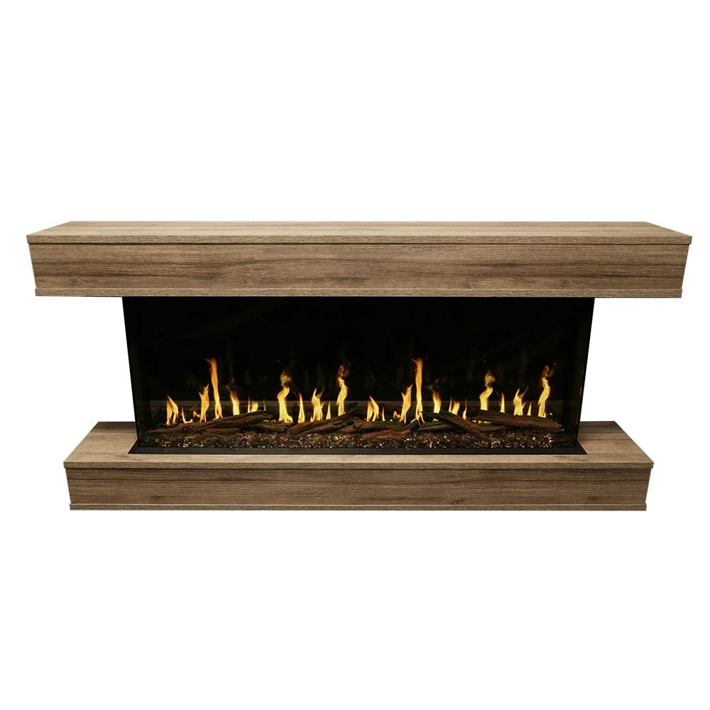 Modern Flames Orion Multi 52-Inch Three-Sided Electric Fireplace With Allwood Wall System 1 Modern Flames Orion Multi 52-Inch Three-Sided Electric Fireplace With Allwood Wall System