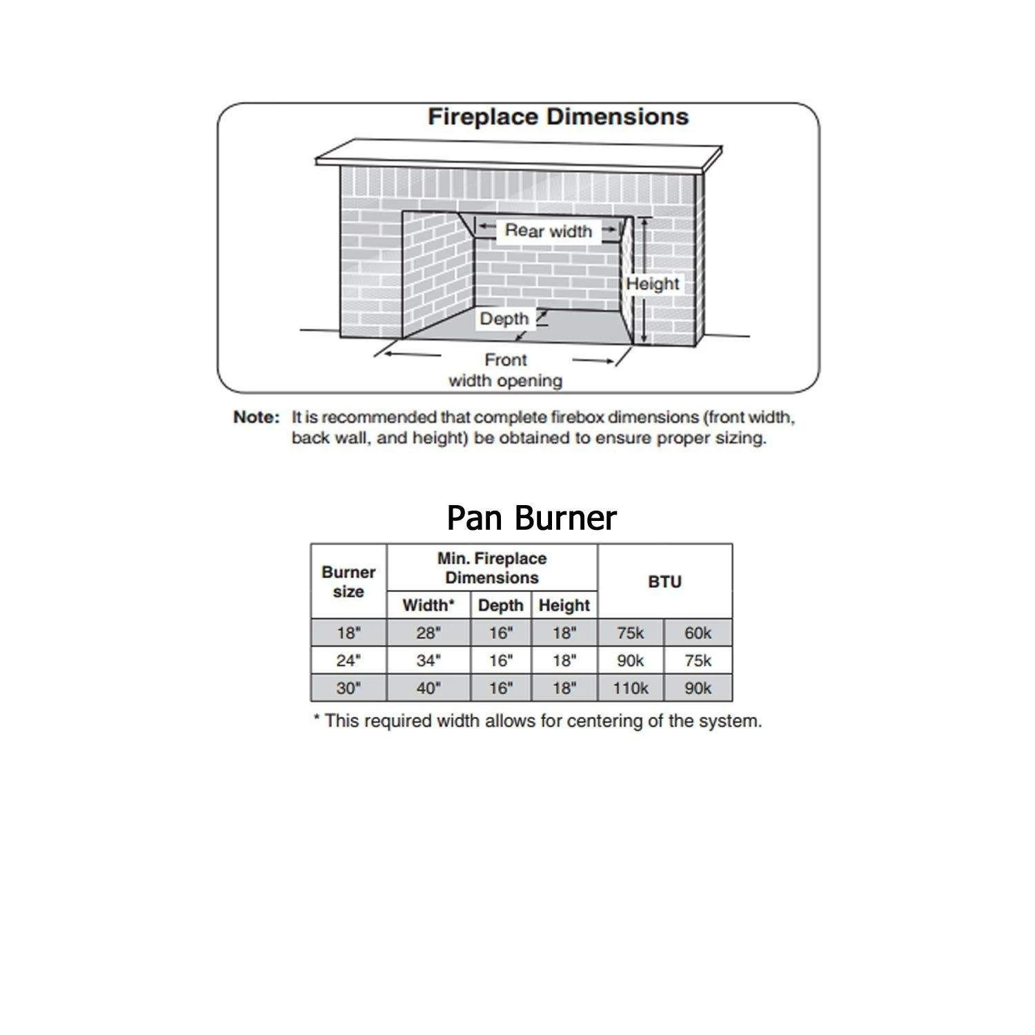 Real Fyre PB Series Vented Glass Burner Kit, ANSI Certified 3 Real Fyre PB Series Vented Glass Burner Kit, ANSI Certified - Image 3