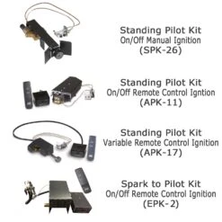 Real Fyre PO Post Oak Vented Gas Log Set 8 Real Fyre PO Post Oak Vented Gas Log Set -Heating Equipment Store pilot options no manual epk2 6