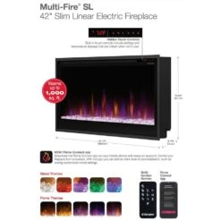 Dimplex PLF4214-XS Multi-Fire SL Built-In Electric Fireplace, 42-Inch 7 Dimplex PLF4214-XS Multi-Fire SL Built-In Electric Fireplace, 42-Inch -Heating Equipment Store plf4214 xs c 12 22