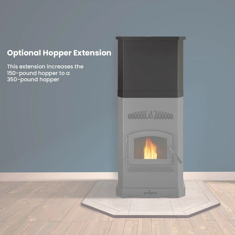 PelPro EPA Certified Pellet Stove With 150 Lb. Hopper (PP150) 9 PelPro EPA Certified Pellet Stove With 150 Lb. Hopper (PP150) - Image 9