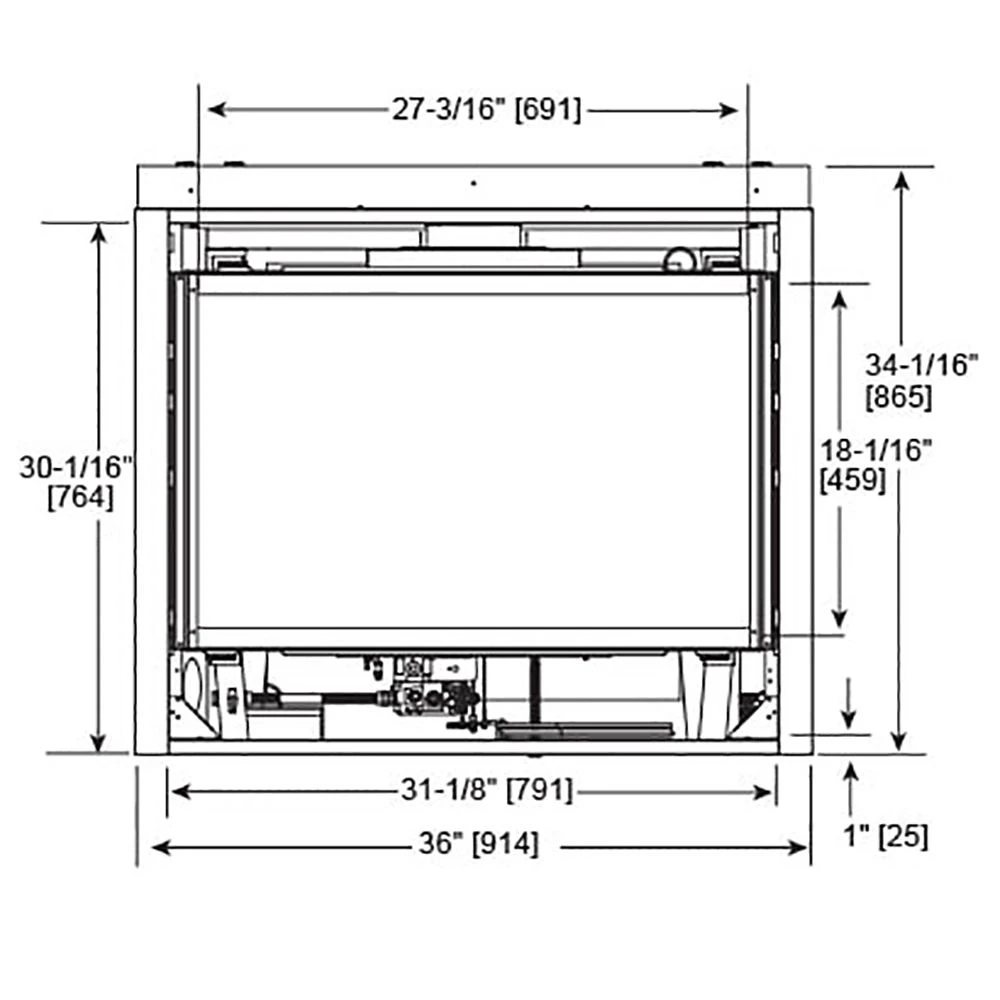 Majestic QUARTZ32IFT Quartz 32-Inch Direct Vent Gas Fireplace 5 Majestic QUARTZ32IFT Quartz 32-Inch Direct Vent Gas Fireplace - Image 5