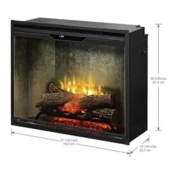 Dimplex Revillusion Electric Fireplace With Weathered Concrete Backer, Front Glass Pane And Plug Kit, 30-Inches 11 Dimplex Revillusion Electric Fireplace With Weathered Concrete Backer, Front Glass Pane And Plug Kit, 30-Inches -Heating Equipment Store rbf30wcg d 10 23