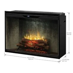 Dimplex Revillusion Electric Fireplace With Weathered Concrete Backer, Front Glass Pane And Plug Kit, 42-Inches 11 Dimplex Revillusion Electric Fireplace With Weathered Concrete Backer, Front Glass Pane And Plug Kit, 42-Inches -Heating Equipment Store rbf42wcg config f 10 23