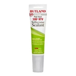 Rutland RD-76CT 500 Degree F RTV High Heat Silicone, 2.7 Oz Tube, Clear