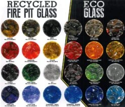 American Fire Glass Fire Glass Sample Pack, (Choose 5) 8 American Fire Glass Fire Glass Sample Pack, (Choose 5) -Heating Equipment Store recycled eco glass