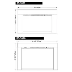 Modern Flames RS-3626 RedStone 36-Inch Electric Fireplace Insert 6 Modern Flames RS-3626 RedStone 36-Inch Electric Fireplace Insert -Heating Equipment Store rs 3021 3626 trim a 12 20 1