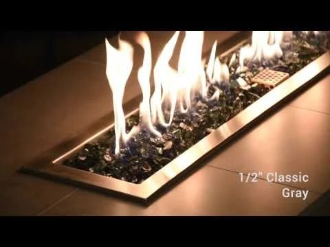 American Fire Glass 1/2-Inch Classic Fire Glass, 10-Pounds, Grey 6 American Fire Glass 1/2-Inch Classic Fire Glass, 10-Pounds, Grey - Image 6