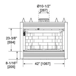 Majestic SA42 Sovereign 42-Inch Wood Burning Fireplace 7 Majestic SA42 Sovereign 42-Inch Wood Burning Fireplace -Heating Equipment Store sa42 specs a 01 21