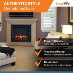 SimpliFire SF-BI Built-In Electric Fireplace -Heating Equipment Store sf bi30 eb c 07 23