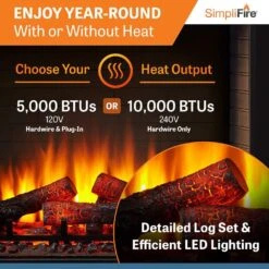 SimpliFire SF-BI Built-In Electric Fireplace -Heating Equipment Store sf bi30 eb e 07 23