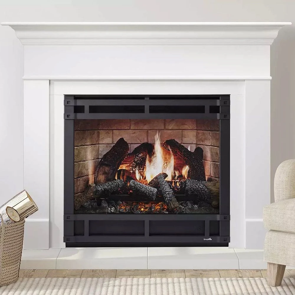 SimpliFire Inception 36-Inch Electric Fireplace Wescott Mantel Package 1 SimpliFire Inception 36-Inch Electric Fireplace Wescott Mantel Package