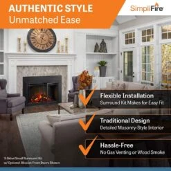 SimpliFire SF-INS25-IN 25-Inch Electric Fireplace Insert 8 SimpliFire SF-INS25-IN 25-Inch Electric Fireplace Insert -Heating Equipment Store sf ins25 c 07 23 1