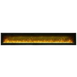 Amantii Symmetry Indoor/Outdoor Built-In Smart Electric Fireplace -Heating Equipment Store sym 100 glass