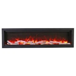 Amantii Symmetry Bespoke 60-Inch Indoor/Outdoor Built-In Smart Electric Fireplace -Heating Equipment Store sym bespoke birch orange flame a 10 20