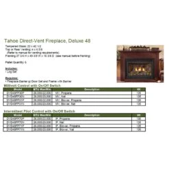Empire White Mountain Hearth DVD48FP Tahoe Direct Vent Deluxe Fireplace, 48-Inches 15 Empire White Mountain Hearth DVD48FP Tahoe Direct Vent Deluxe Fireplace, 48-Inches -Heating Equipment Store tahoe deluxe 48