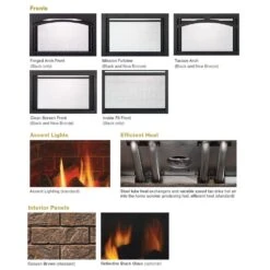 Majestic Trilliant 25-Inch Direct Vent Natural Gas Fireplace Insert -Heating Equipment Store trilliant25in config d 06 23 1