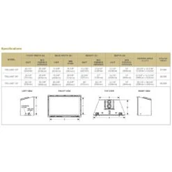Majestic Trilliant 25-Inch Direct Vent Natural Gas Fireplace Insert -Heating Equipment Store trilliant25in config e 06 23 1