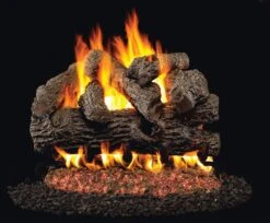 Real Fyre B Royal English Oak Vented Gas Log Set