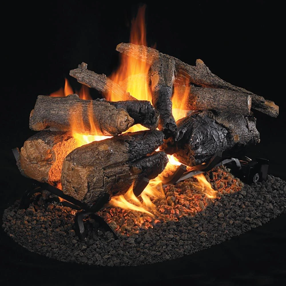 Real Fyre CHAO-2 Charred American Oak Vented Gas Log Set, Double Sided, ANSI Certified 1 Real Fyre CHAO-2 Charred American Oak Vented Gas Log Set, Double Sided, ANSI Certified