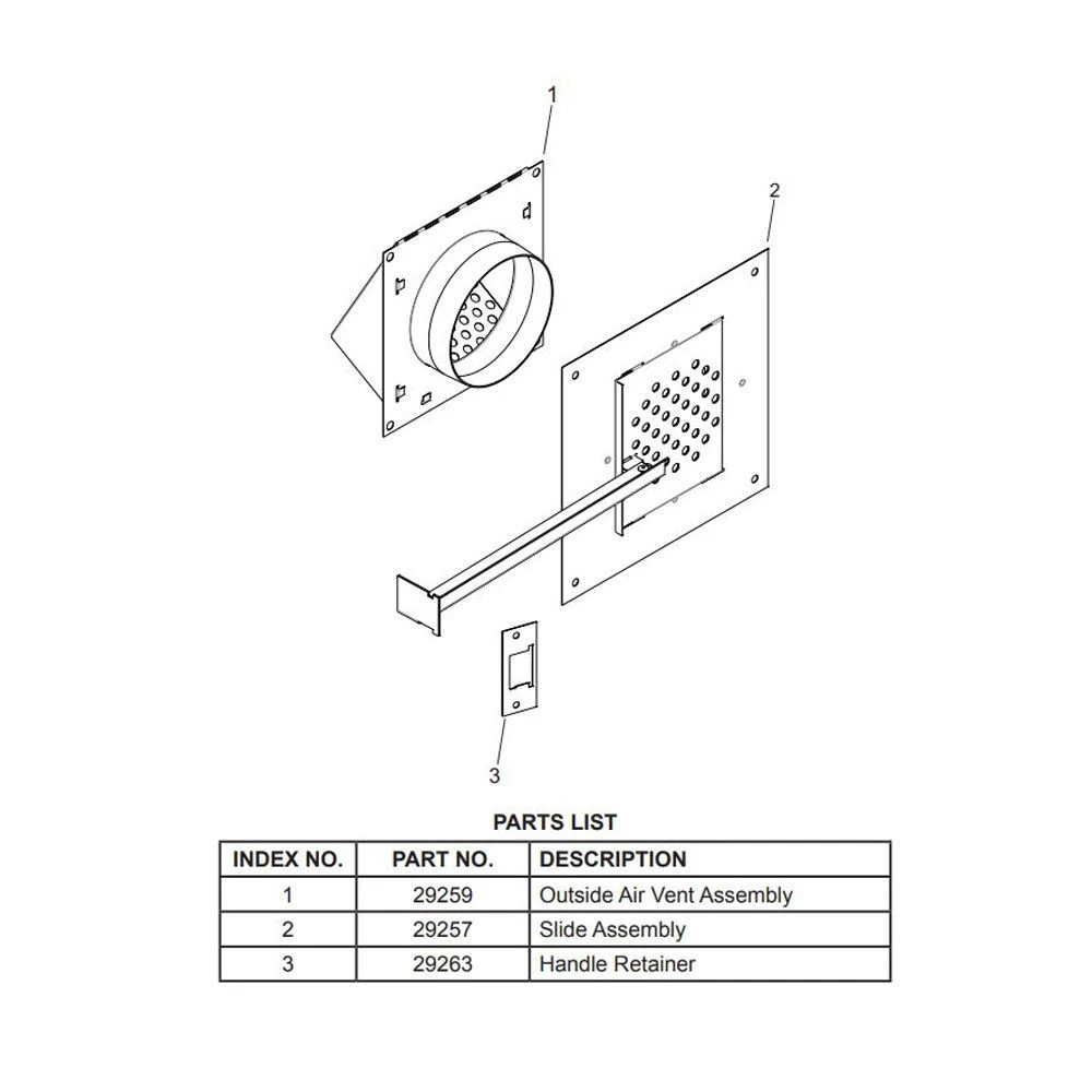 Empire White Mountain Hearth VFA2 Fresh Air Kit For Breckenridge Firebox 2 Empire White Mountain Hearth VFA2 Fresh Air Kit For Breckenridge Firebox - Image 2