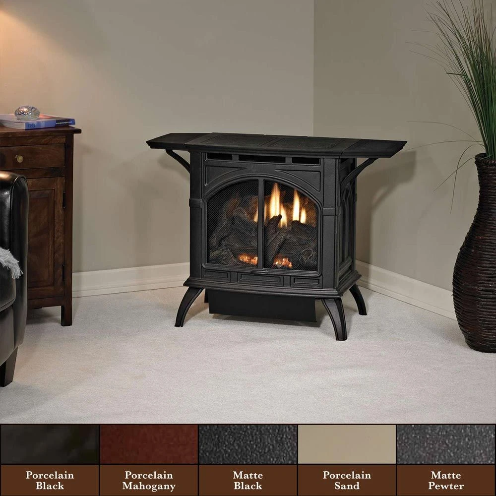 Empire White Mountain Hearth VFD20CC Cast Iron Ventless Gas Stove With 20K Contour Burner, 21.5-Inches 1 Empire White Mountain Hearth VFD20CC Cast Iron Ventless Gas Stove With 20K Contour Burner, 21.5-Inches