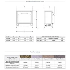 Empire White Mountain Hearth VFD30MS Spirit Steel Ventless Gas Stove With Contour Burner And Log Set, 28.25-Inches 7 Empire White Mountain Hearth VFD30MS Spirit Steel Ventless Gas Stove With Contour Burner And Log Set, 28.25-Inches -Heating Equipment Store vfd20ms config specs b 10 21