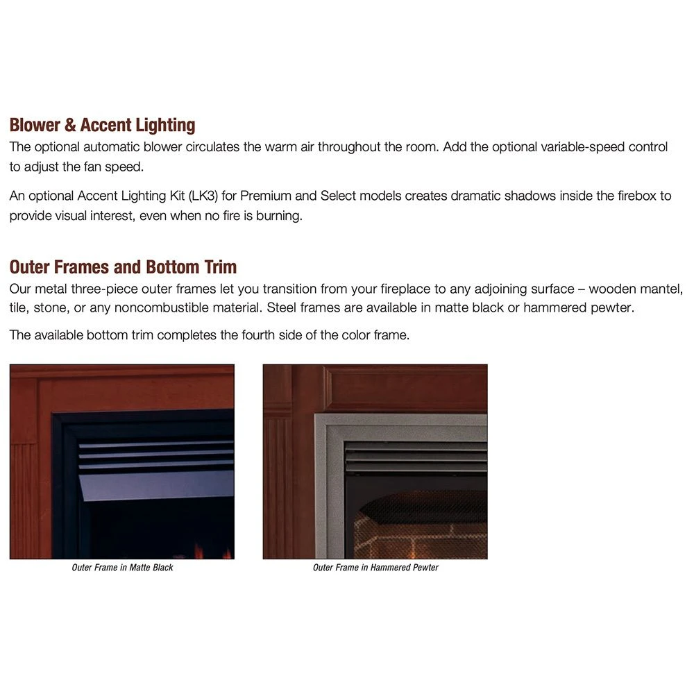 Empire White Mountain Hearth VFP32FB Breckenridge Ventless Premium Firebox With Flint Hill Gas Log Set And Contour Burner, 32-Inches 4 Empire White Mountain Hearth VFP32FB Breckenridge Ventless Premium Firebox With Flint Hill Gas Log Set And Contour Burner, 32-Inches - Image 4