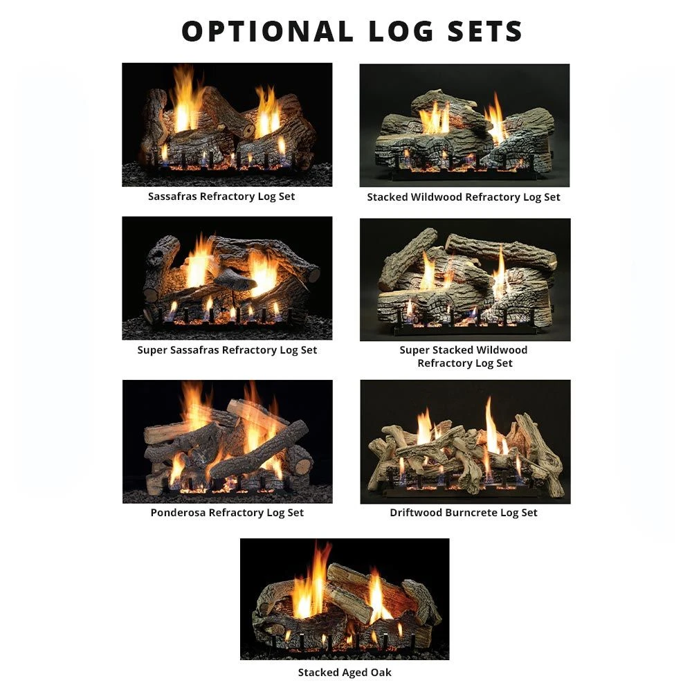 Empire White Mountain Hearth VFD32FB Breckenridge Ventless Deluxe Firebox With Gas Log Set And Slope Glaze Burner, 32-Inches 2 Empire White Mountain Hearth VFD32FB Breckenridge Ventless Deluxe Firebox With Gas Log Set And Slope Glaze Burner, 32-Inches - Image 2