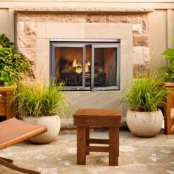 Outdoor Lifestyles Vesper 36-Inch Outdoor Gas Fireplace -Heating Equipment Store vofb36 config c 06 23
