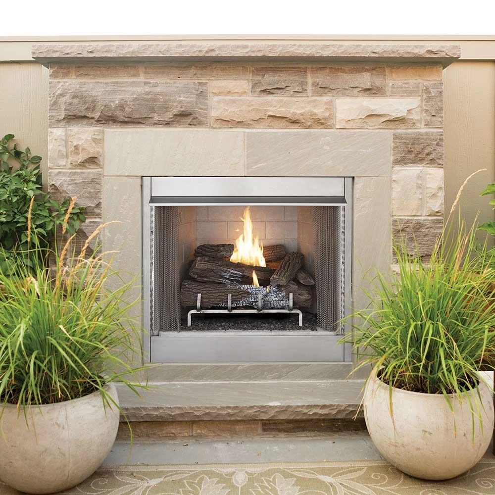Superior 42-Inch Vent-Free Outdoor Gas Firebox With Vent-Free Gas Log Set (VRE4242) 2 Superior 42-Inch Vent-Free Outdoor Gas Firebox With Vent-Free Gas Log Set (VRE4242) - Image 2