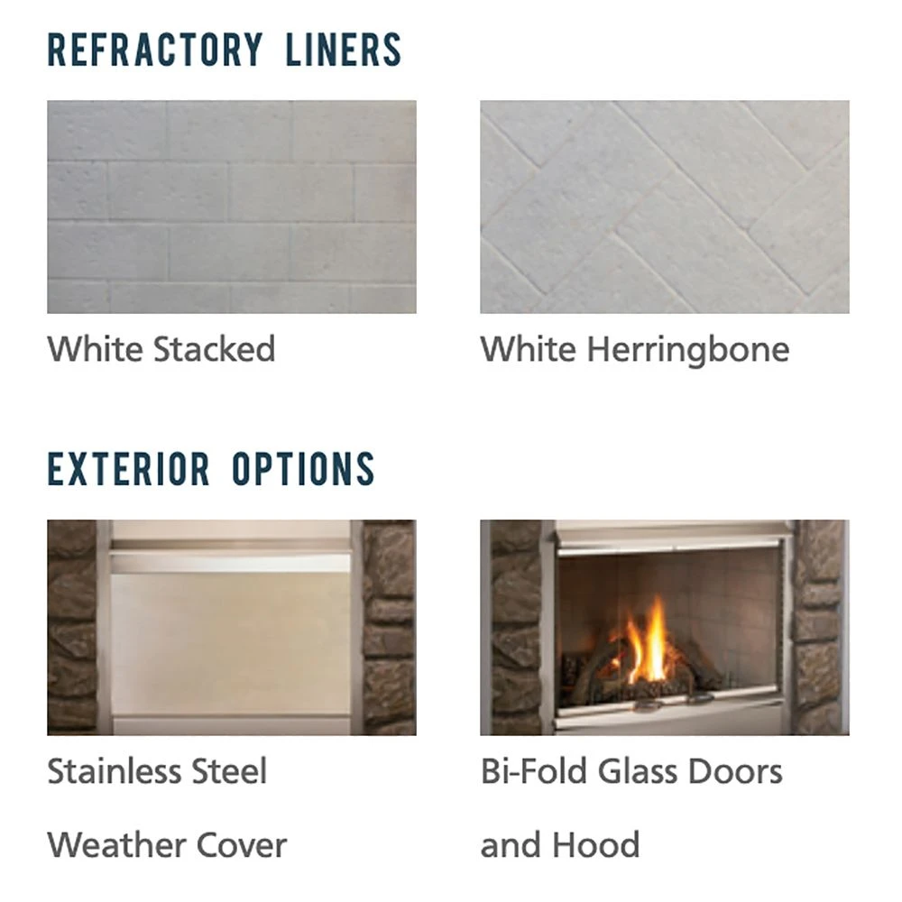 Superior 42-Inch Electronic Ignition Vent-Free Outdoor Gas Fireplace (VRE4342) 3 Superior 42-Inch Electronic Ignition Vent-Free Outdoor Gas Fireplace (VRE4342) - Image 3