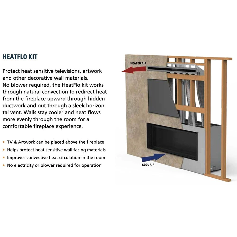 Superior VRL3045 45-Inch Electronic Ignition Vent-Free Gas Fireplace With Remote, Lights & Crushed Glass Media 5 Superior VRL3045 45-Inch Electronic Ignition Vent-Free Gas Fireplace With Remote, Lights & Crushed Glass Media - Image 5