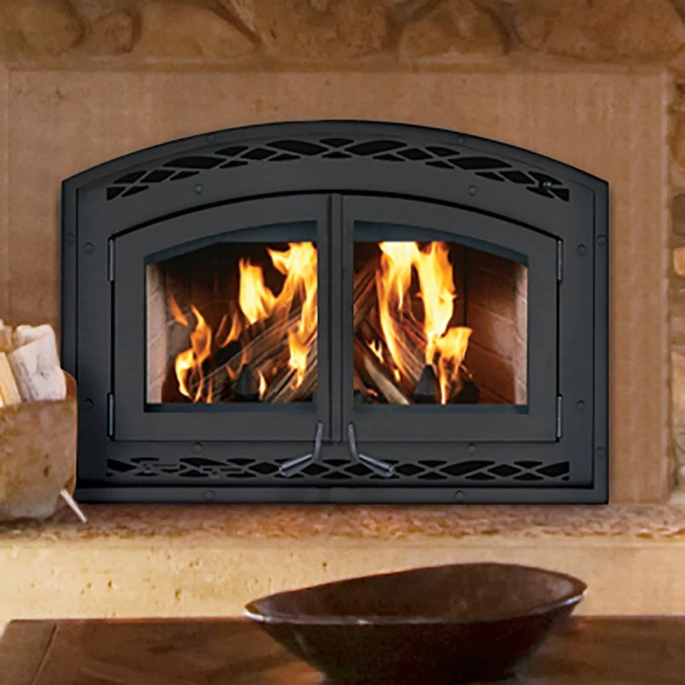 Superior Catalytic Combustion Wood Burning Fireplace, Double Black Steel Doors (WCT6940WS) 1 Superior Catalytic Combustion Wood Burning Fireplace, Double Black Steel Doors (WCT6940WS)